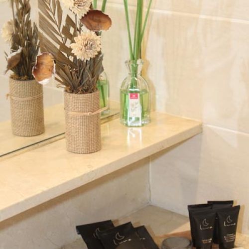 Ejemplo de amenities en baño